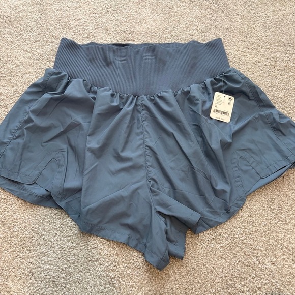 Free People Pants - Free People Movement Carpe Diem Shorts Womens XL Blue Athletic Sporty Preppy